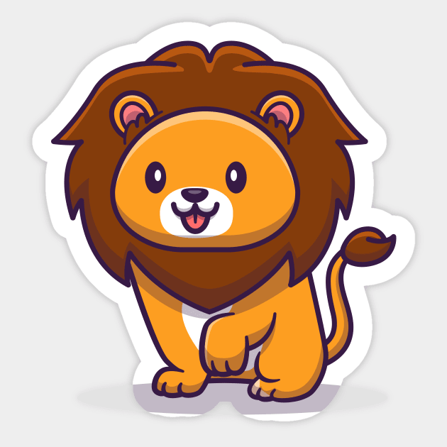 Lion sticker top